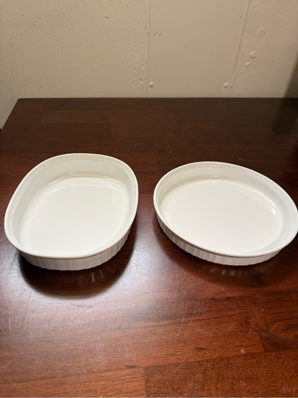 CorningWare French White Casserole Dish Set of 2
